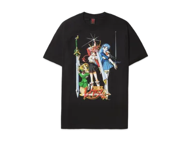 Geeks Rule x Magic Knight Rayearth 15 Silkscreen Printing T Shirt "Black"