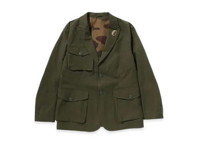 A BATHING APE Military Fabrication Casual Jacket "Olive"