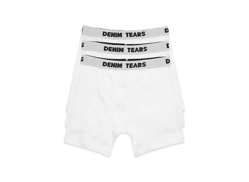 DENIM TEARS Boxer Brief 3-Pack "White"