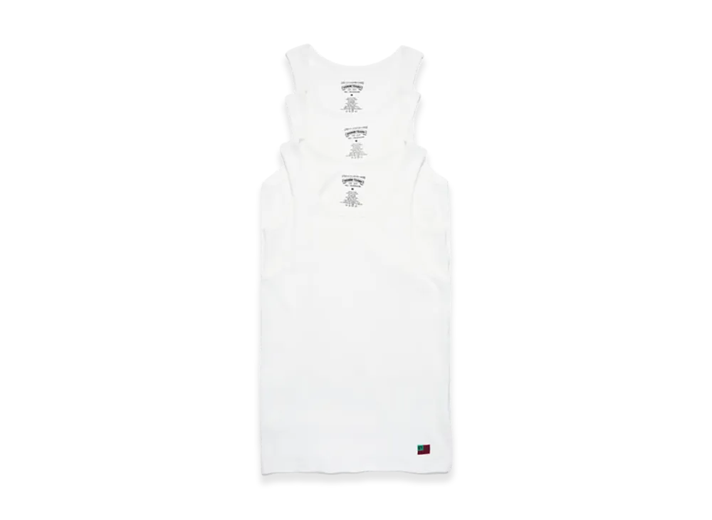 DENIM TEARS DT Flag 3-Pack Ribbed Tank "White"