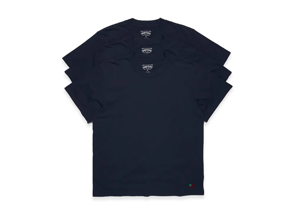 DENIM TEARS DT Flag 3-Pack Tee "Navy"