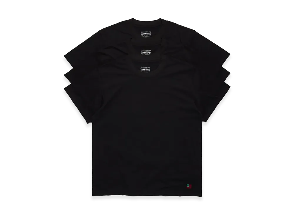 DENIM TEARS DT Flag 3-Pack Tee "Black"