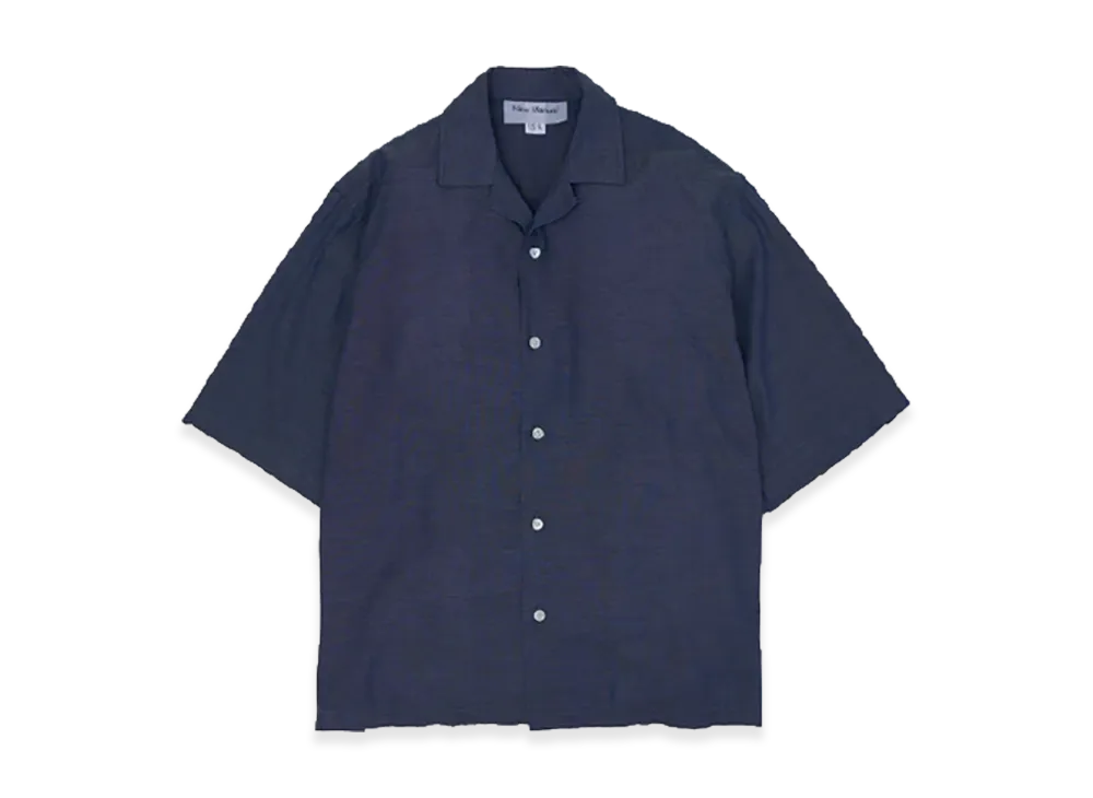 New Manual Open Collar Shirt "Indigo"