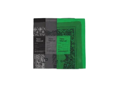 New Manual Pack 3P Bandana "Green/Gray/Black"
