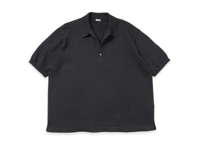 A.PRESSE Cotton Knit S/S Polo Shirts "Black"