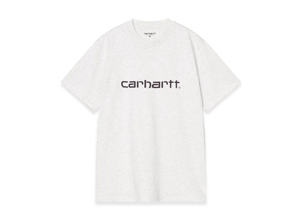 Carhartt WIP S/S Script T-Shirt "Ash Heather/Cozy Purple"