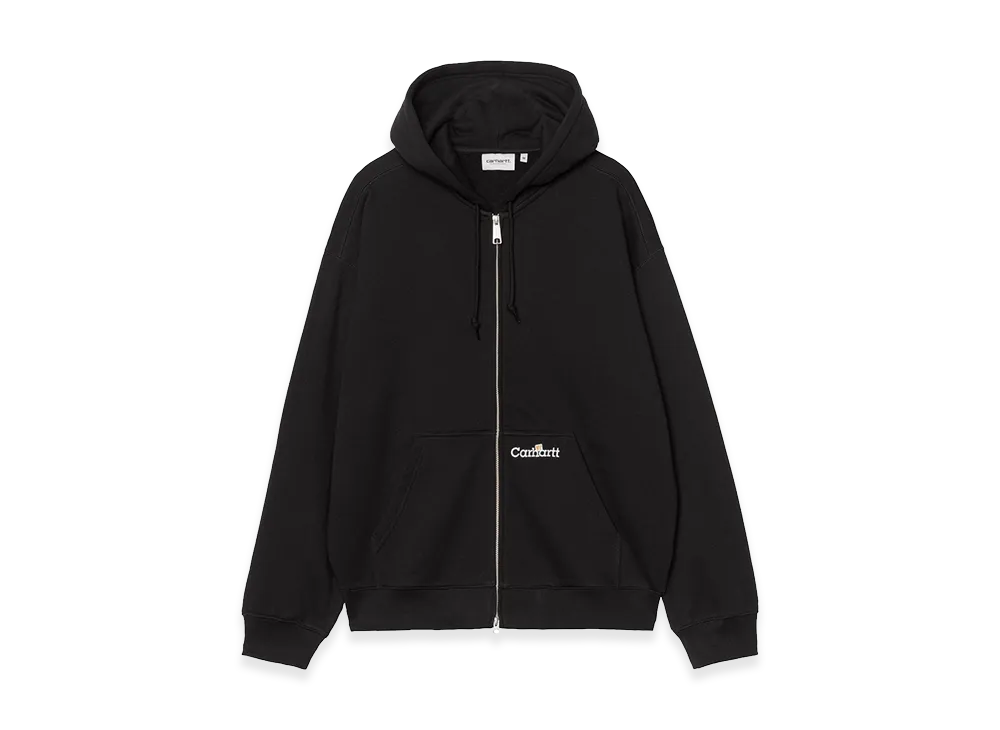 Carhartt WIP Hooded Wip Label Sweat Jacket "Black"