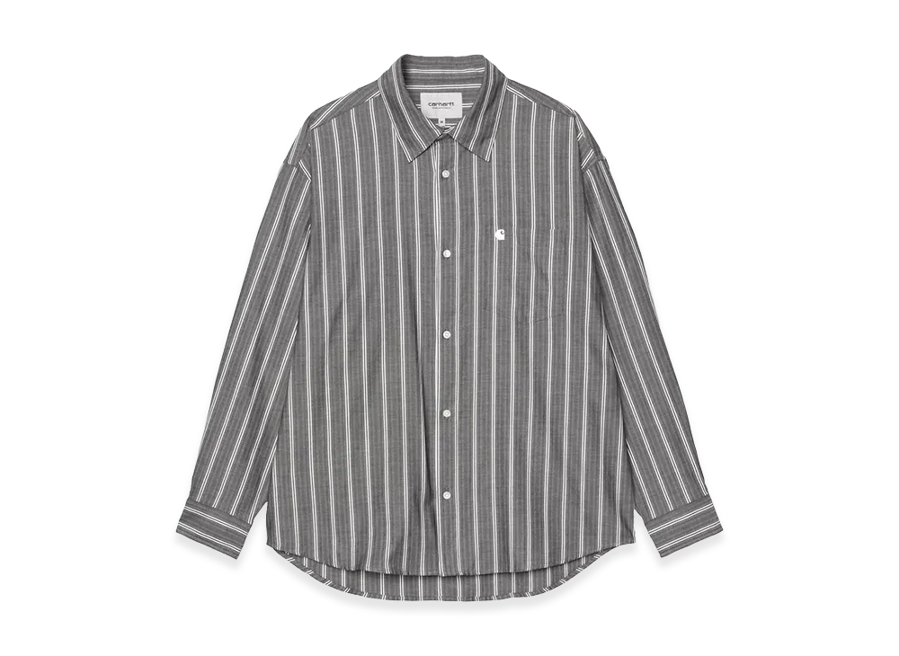 Carhartt WIP L/S Beale Shirt "Beale Stripe, Black/White"