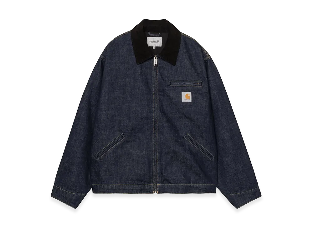 Carhartt WIP OG Detroit Jacket "Blue/Black(Rinsed)"