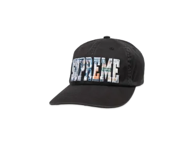 Supreme Embroidered Money Logo 6-Panel "Black"