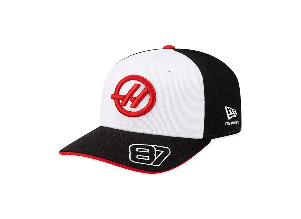 NEW ERA 9Seventy Stretch Snap TGR HAAS F1 Team Ollie Bearman 87 "White/Black"