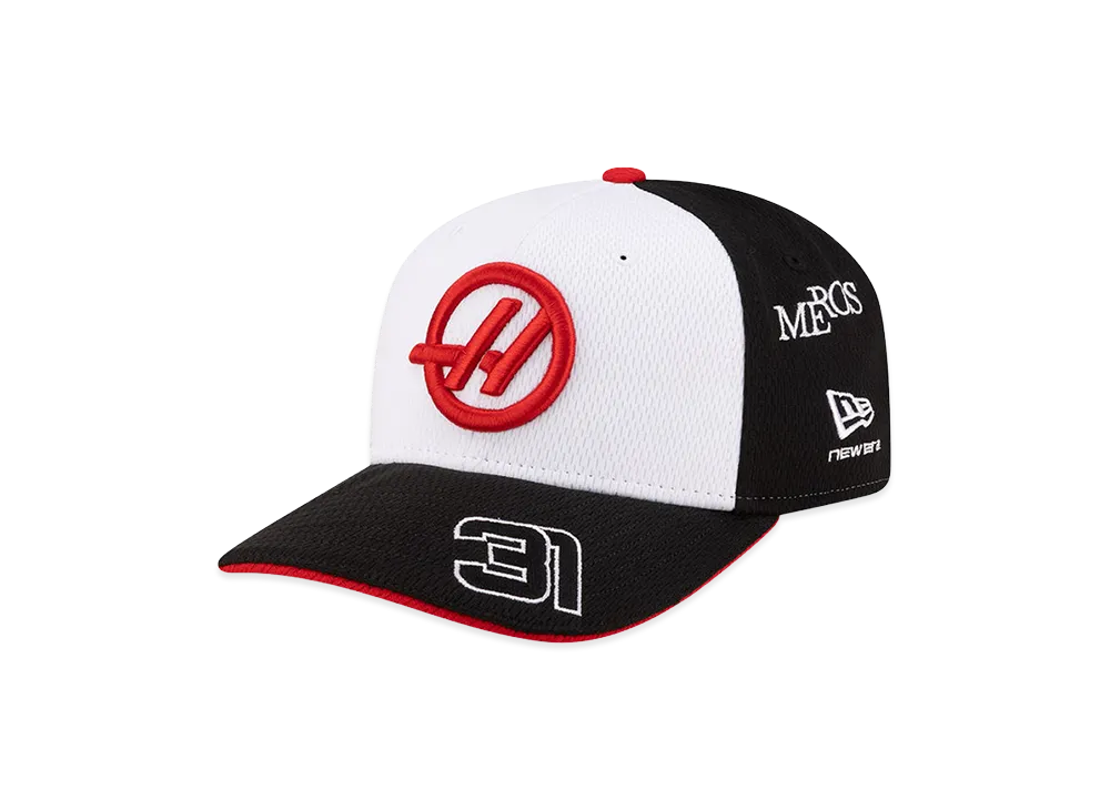 NEW ERA 9Seventy Stretch Snap TGR HAAS F1 Team Esteban Ocon "White/Black"