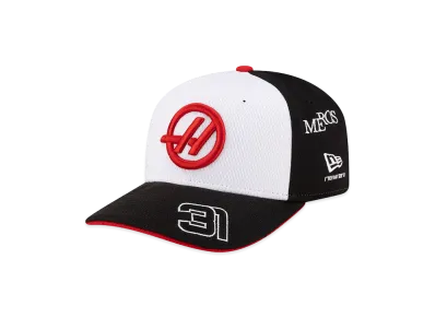 NEW ERA 9Seventy Stretch Snap TGR HAAS F1 Team Esteban Ocon "White/Black"