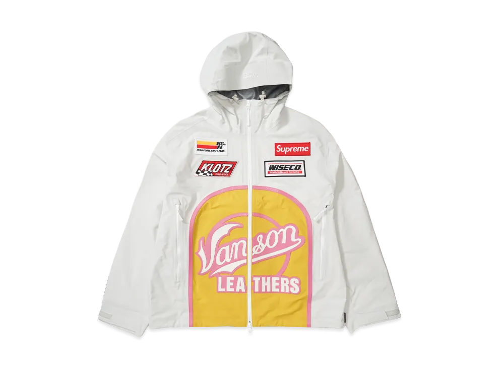 Supreme x Vanson Leathers GORE-TEX Shell Jacket "White"