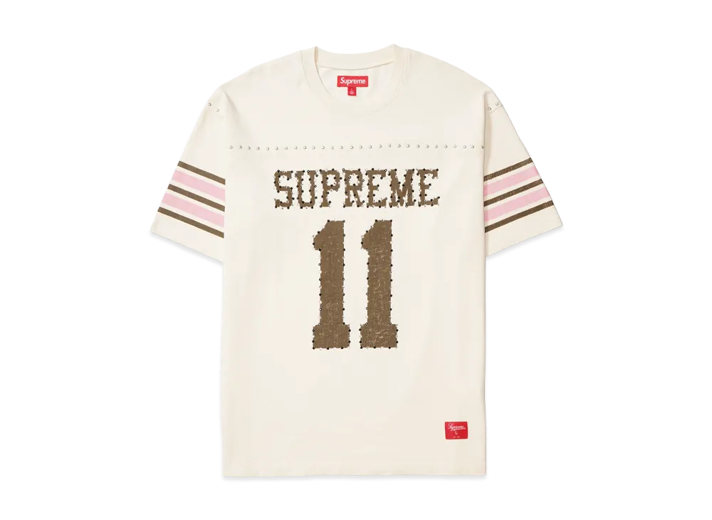 Supreme Studded S/S Football Top "Cream"
