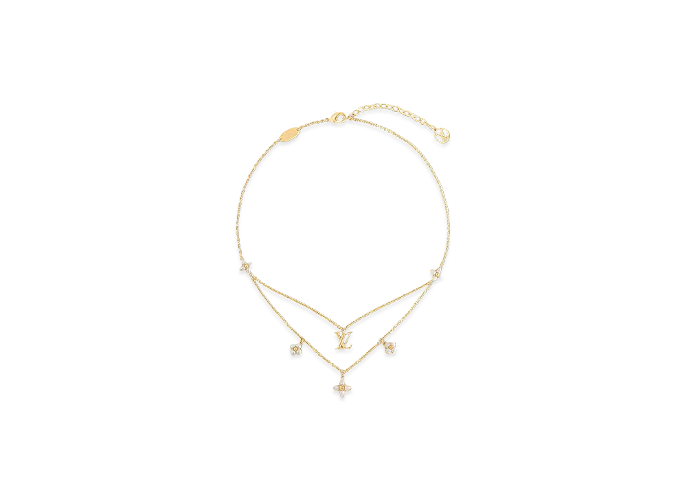 Louis Vuitton Necklace LV Floragram "Gold"