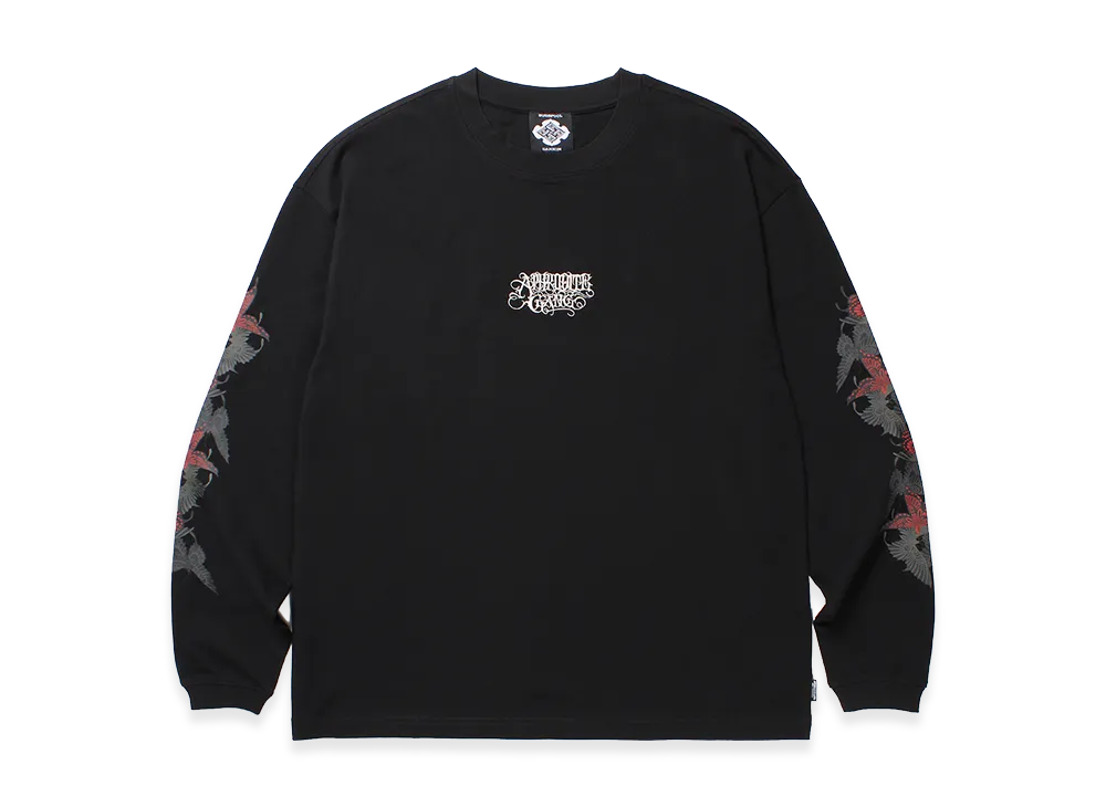 APHRODITEGANG GAKKIN x BUDSPOOL Sanencho L/S Tee "Black"