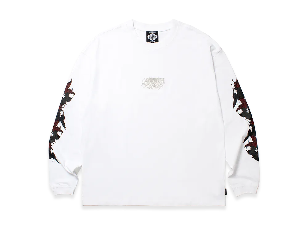 APHRODITEGANG GAKKIN x BUDSPOOL Sanencho L/S Tee "White"