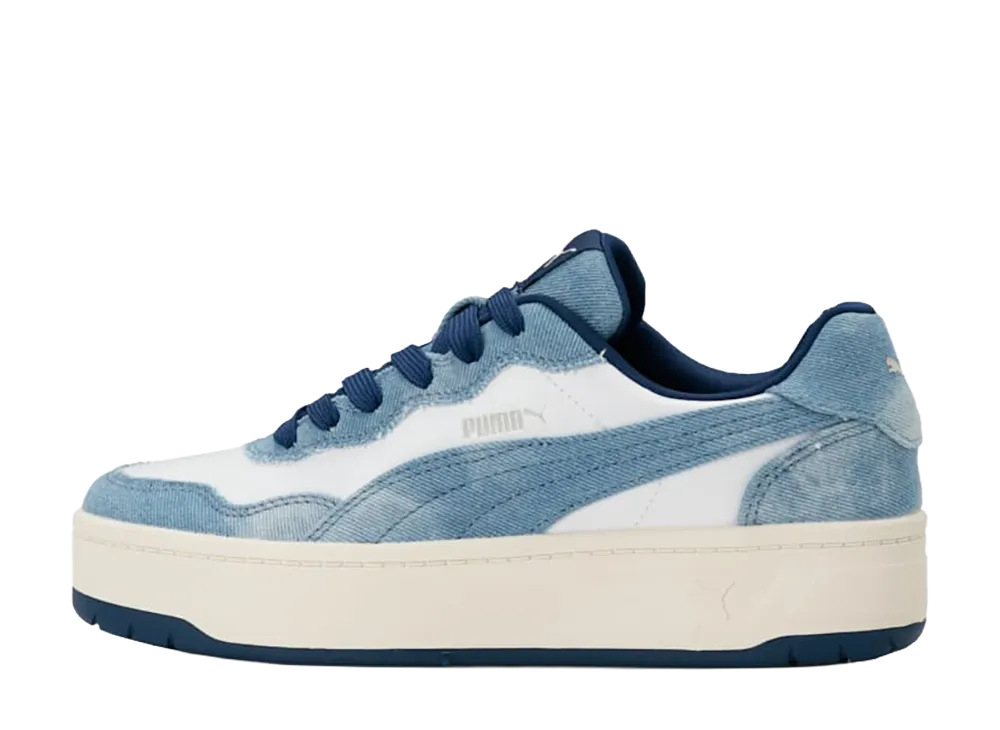Puma Women's Court Lally Skye Denim "PUMA White/Warm White"