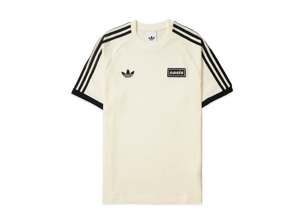 adidas x Oasis Tour 3-Stripes T-Shirt "Cream White"
