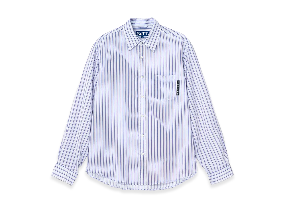 BoTT Printed Striped Shirt "Blue"