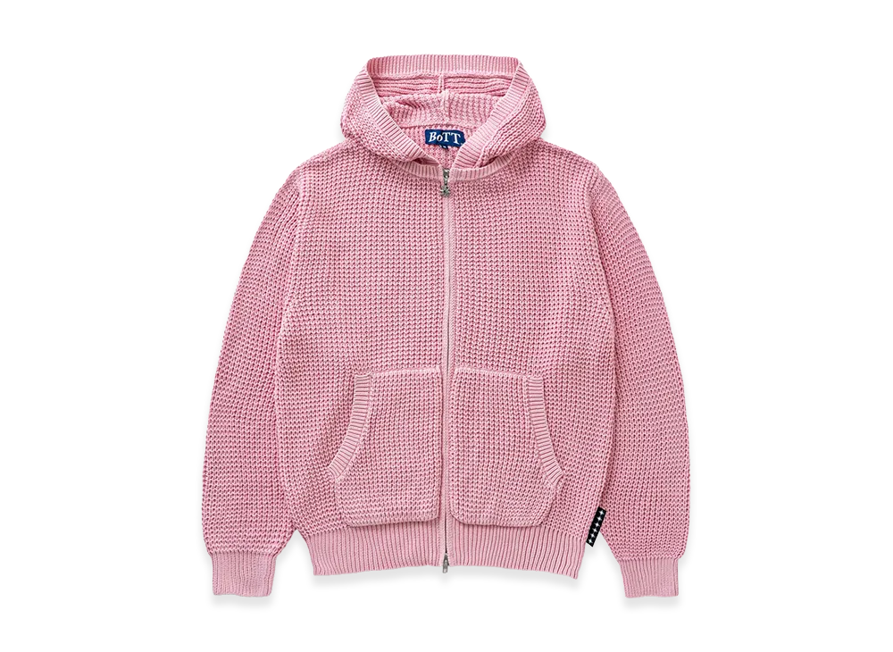 BoTT Knit Zip Hoodie "Pink"