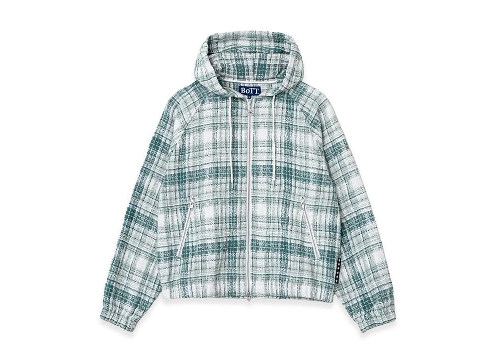 BoTT Heavy Check Zip Hoodie "Green"