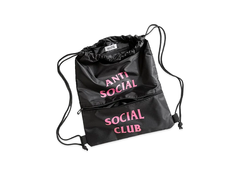 ANTI SOCIAL SOCIAL CLUB Cinch Bag "Black"