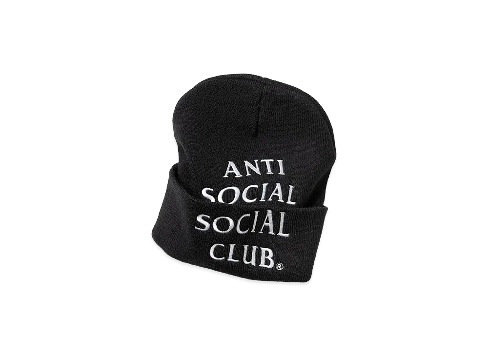 ANTI SOCIAL SOCIAL CLUB Embroidered Beanie "Black"