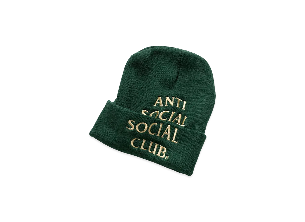 ANTI SOCIAL SOCIAL CLUB Embroidered Beanie "Green"