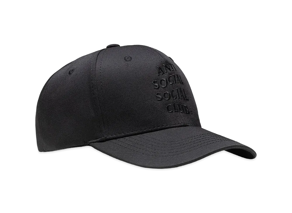 ANTI SOCIAL SOCIAL CLUB Tonal Embroidered Cap "Black"