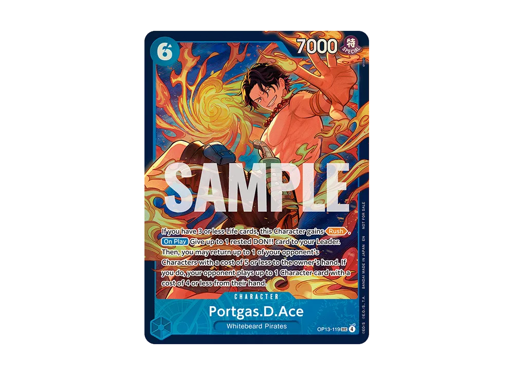 ポートガス・D・エース SEC :優勝記念品 [OP13-119]【英語版】(プロモーションカード「ストアトレジャーカップ 2026年3月」)