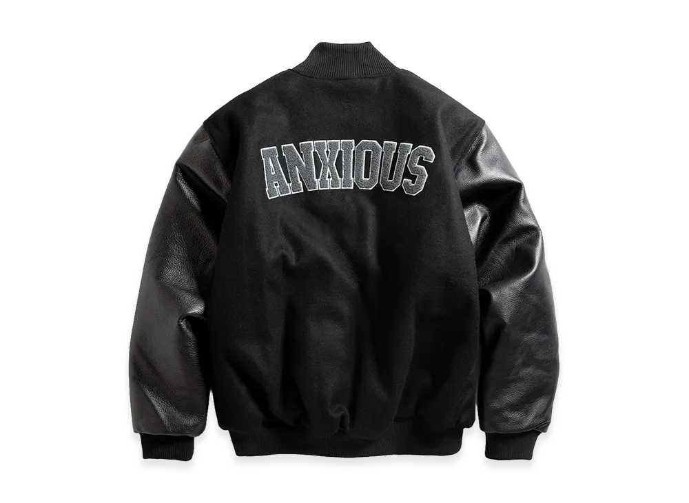 ANTI SOCIAL SOCIAL CLUB Team Anxious Varsity Jacket "Black"