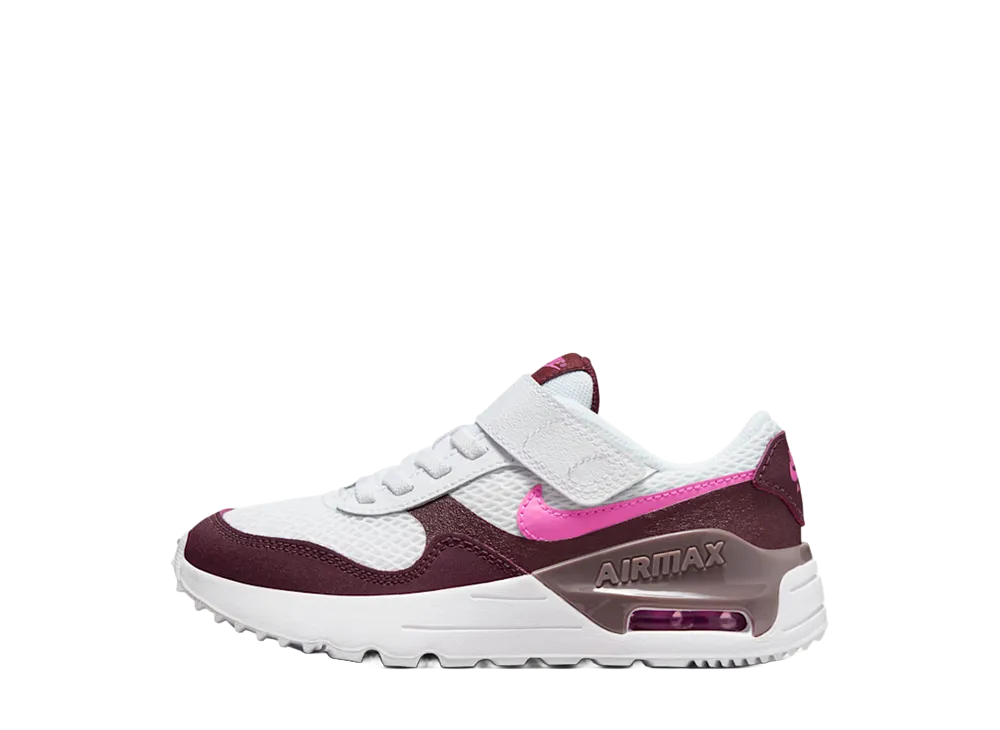 Nike PS Air Max SYSTM "White/Burgundy Crush"