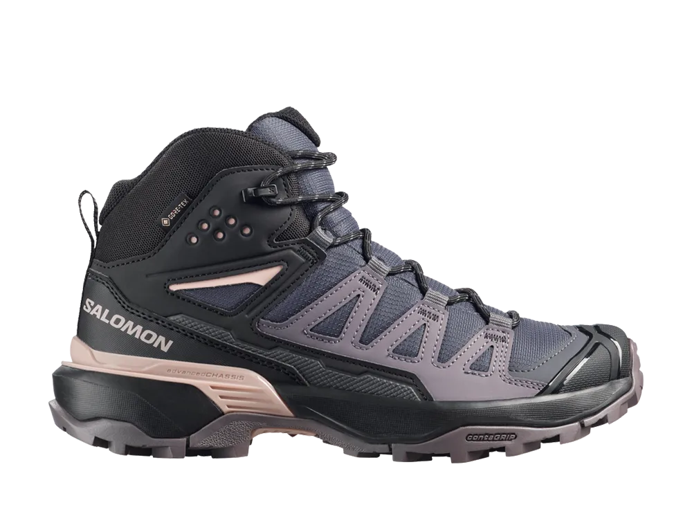 Salomon Women's X Ultra 360 Mid GORE-TEX "Nine Iron/Excalibur/Shadow Gray"