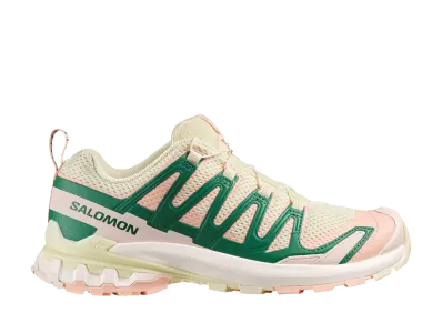 Salomon Women's XA Pro 3D V9 "Transparent Yellow/Green Jacket/Almond Cream"