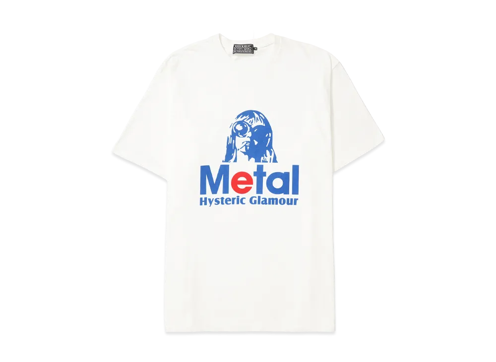 HYSTERIC GLAMOUR Metal T-Shirt "White"