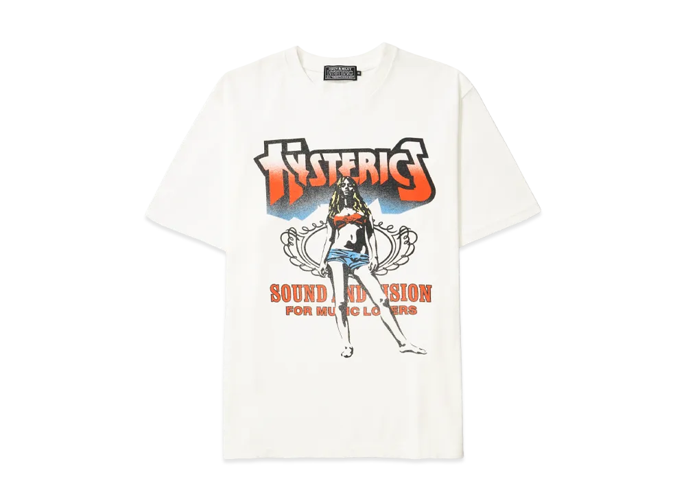 HYSTERIC GLAMOUR Bad Ass Mama Tour Tee "White"