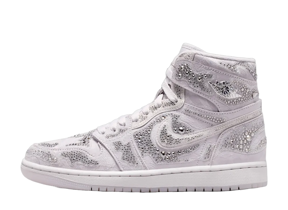 スワロフスキー × ナイキ ウィメンズ エアジョーダン1 ハイ OG "バストグレー"