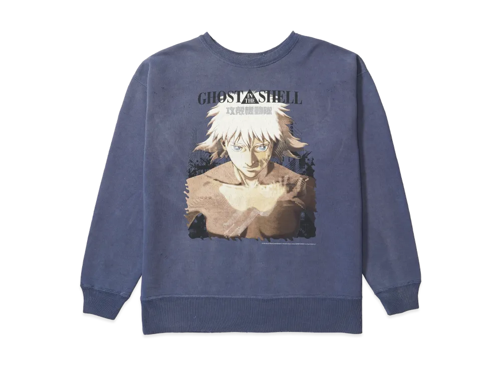 SAINT Mxxxxxx x GHOST IN THE SHELL Crew Neck Sweat "Navy"