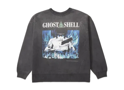 SAINT Mxxxxxx x GHOST IN THE SHELL Crew Neck Sweat "Black"