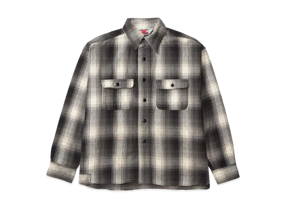 セントマイケル x ベルベルジン BB フランネルシャツ チェック "ブラック"