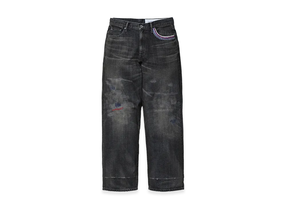 NEIGHBORHOOD Savage Denim DP Wide Pants "Black"