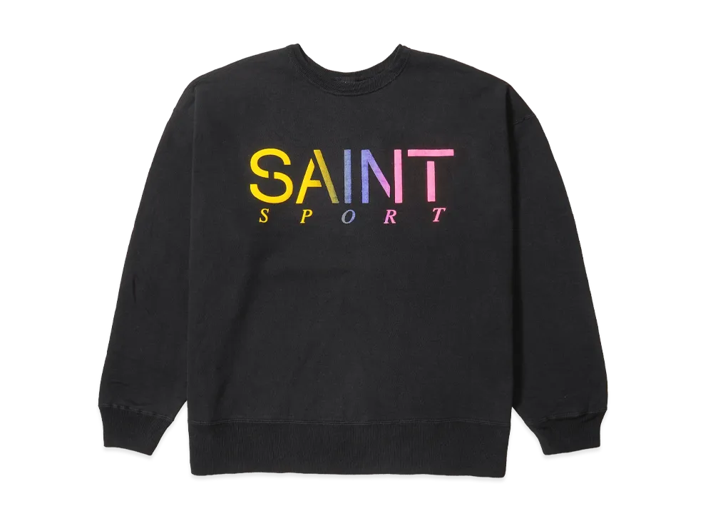 セントマイケル クルーネック スウェット セント スポーツ "ブラック"