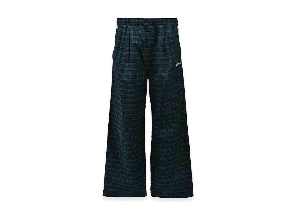 BREATH Script Logo Check Pipng Pants "Navy"