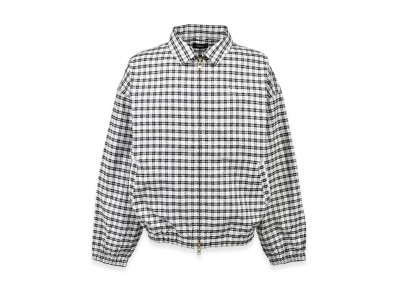 BREATH Script Logo Check Pipng Jacket "White"