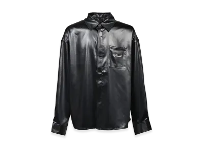 BREATH Script Logo Coating Shirt "Black"