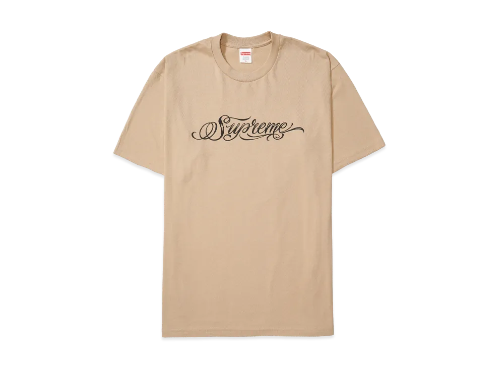 Supreme Script Tee "Khaki"