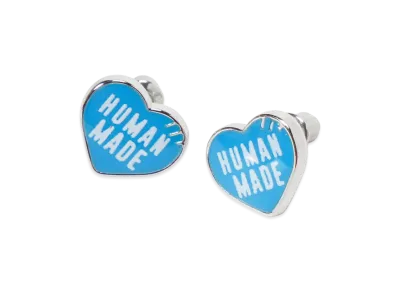 HUMAN MADE Heart Earrings "Blue" HM29GD156