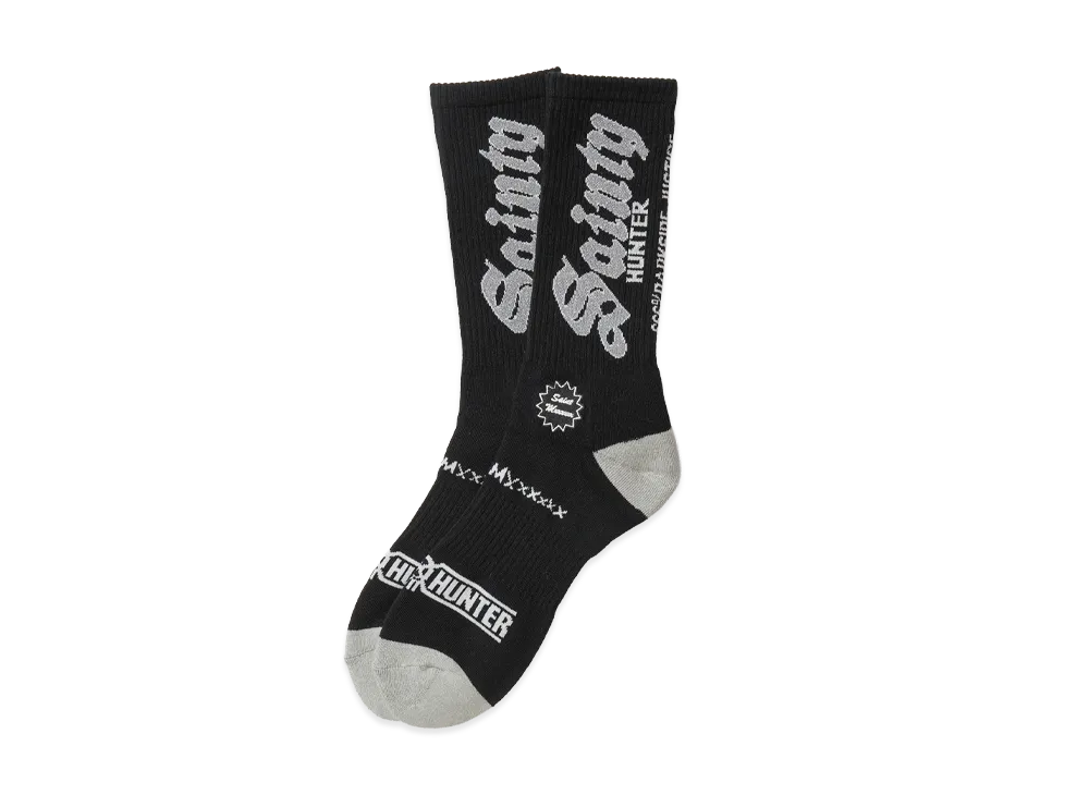 セントマイケル x バウンティーハンター BH ソックス セインティーハンター "ブラック"